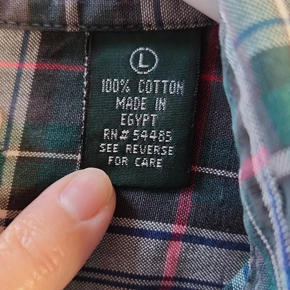 American Eagle Outfitters Men's Size Large Plaid Shirt - Picture 9 of 10